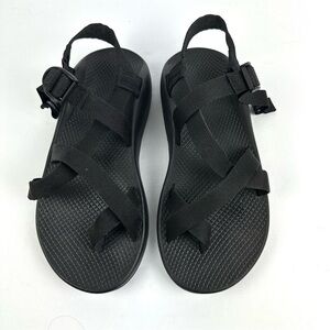 Chaco Mens Sandals 9 Z2 Classic Black Toe Loop Sturdy Outdoor Hiking Shoes